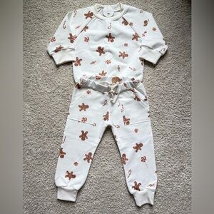 Gingerbread jogger set by petite evelina